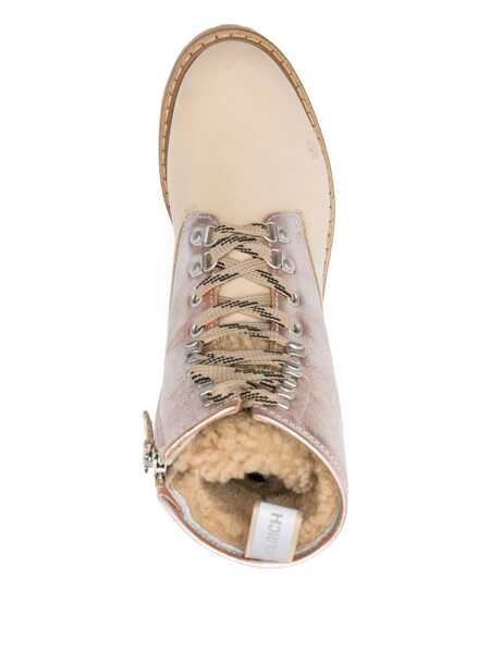 Bocanci Woolrich Woolrich Leather Lace Up Boots Beige Femei (BM 18967011) 4