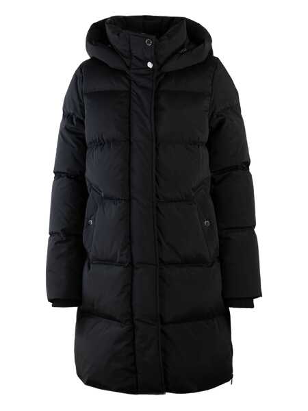 Paltoane Woolrich Woolrich Hooded Long Down Jacket Black Femei (BM 18967173) 1