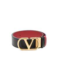 Curele Valentino Garavani Vlogo Signature Leather Reversible Belt Femei