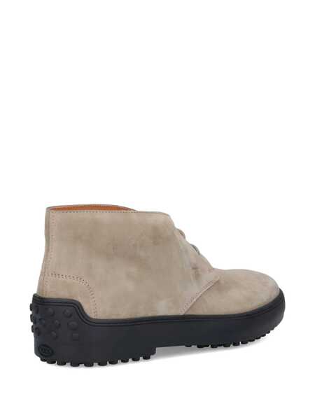 Bocanci TODS TodS Winter Gommino Suede Ankle Boots Beige Barbati (BM 18967311) 2