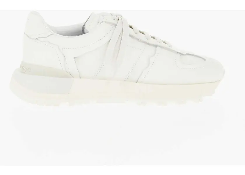 Sneakers Maison Margiela Mm22 Solid Color Leather Low Top Sneakers White Femei (BM 18967444) 3