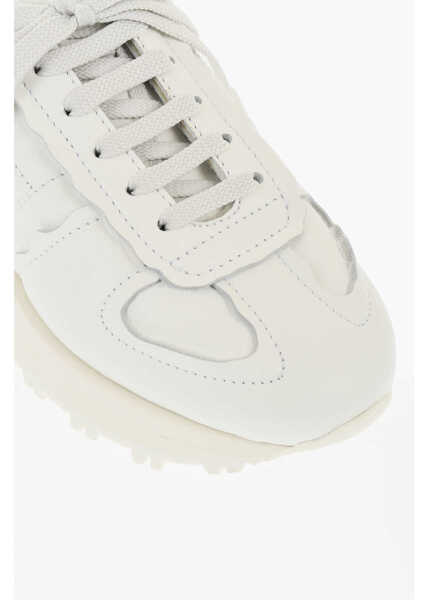 Sneakers Maison Margiela Mm22 Solid Color Leather Low Top Sneakers White Femei (BM 18967444) 4