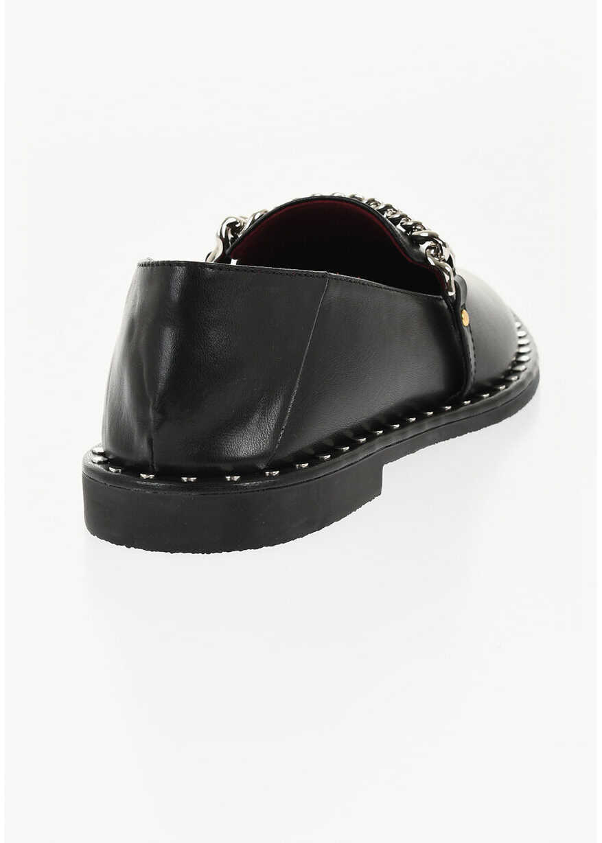 Mocasini Stella McCartney Eco-Leather Falabella Loafers With Studs Black Femei (BM 18967447) 2
