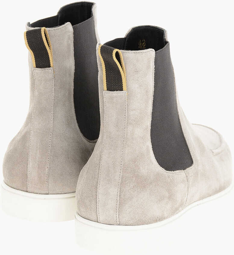 Ghete Moorer Suede Cesar Chelsea Booties With Desert Boot Design Beige Barbati (BM 18967465) 2