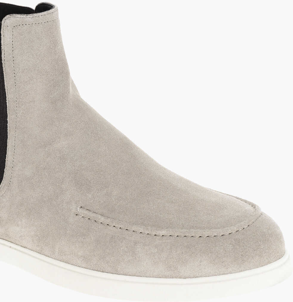 Ghete Moorer Suede Cesar Chelsea Booties With Desert Boot Design Beige Barbati (BM 18967465) 4