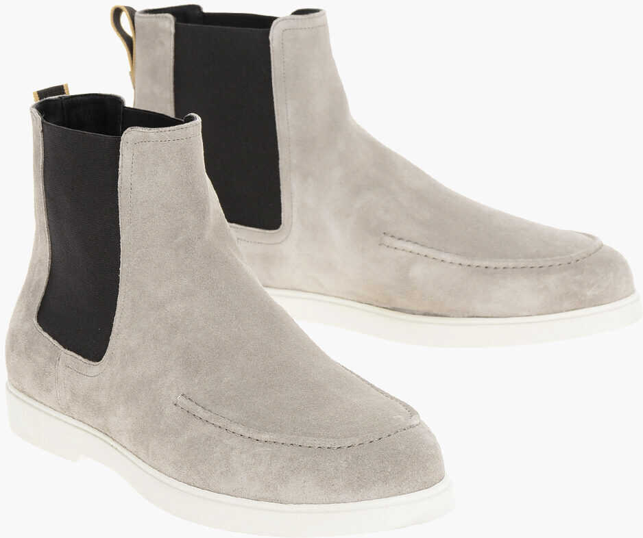 Ghete Moorer Suede Cesar Chelsea Booties With Desert Boot Design Beige Barbati (BM 18967465) 1