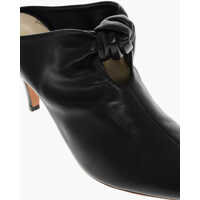 Saboti Dama - Saboti Khaite Leather Rowan Mules With Front Knot 7Cm Black Femei (BM 18967477) - B-mall.ro