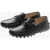 TOD'S Leather Loafers With Rubber Sole And Morset Black