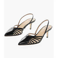 Pantofi stiletto Patent Leather Slingbacks With Stiletto Heel 9Cm Femei