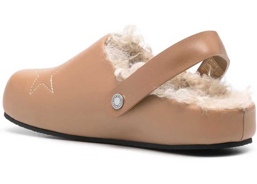 Papuci Stella McCartney Eco-Leather Elyse Mules With Embroideries Beige Femei (BM 18967522) 3
