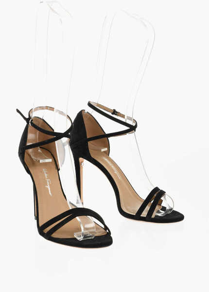 Sandale cu toc Salvatore Ferragamo Suede Ines Sandals With Stiletto Heel 10.5Cm Black Femei (BM 18967537) 1