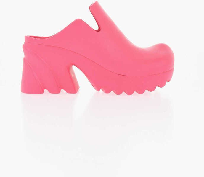 Saboti Bottega Veneta Rubber Flash Mules 7Cm Pink Femei (BM 18967543) 3