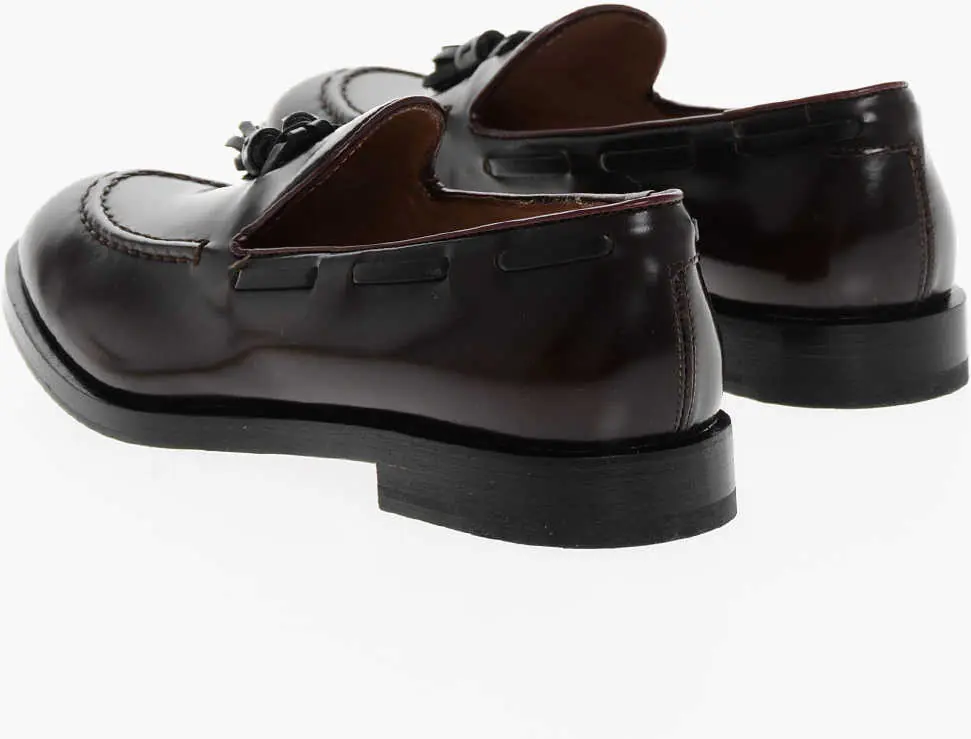 Mocasini Fratelli Rossetti Leather Lady Loafers With Tassels Brown Femei (BM 18967552) 2