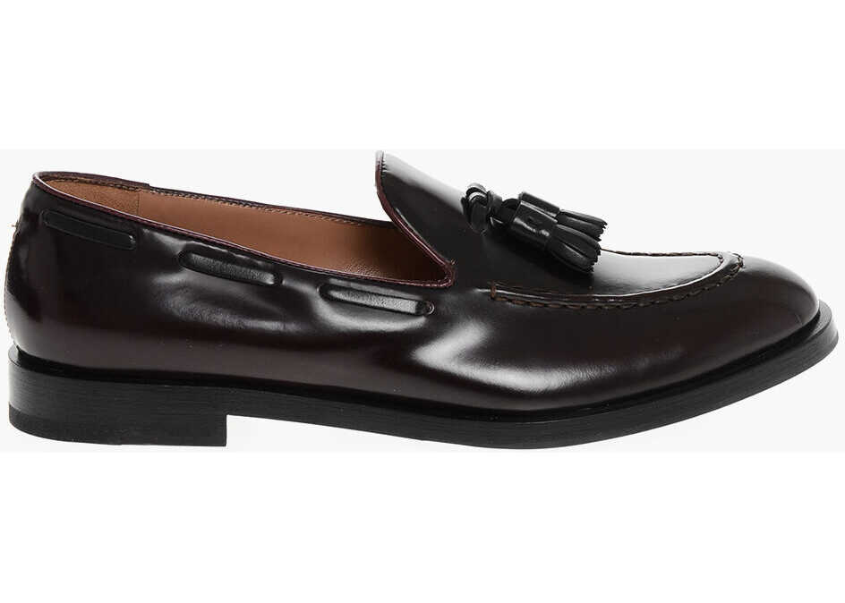 Mocasini Fratelli Rossetti Leather Lady Loafers With Tassels Brown Femei (BM 18967552) 3