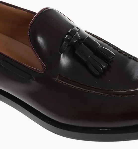 Mocasini Fratelli Rossetti Leather Lady Loafers With Tassels Brown Femei (BM 18967552) 4