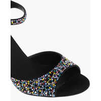 Sandale cu toc Dama - Sandale cu toc Salvatore Ferragamo Rhinestoned Nikla Sandals With Statement Heel 8Cm Black Femei (BM 18967636) - B-mall.ro