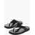 THE ROW Leather Ginza Thong Sandals Black