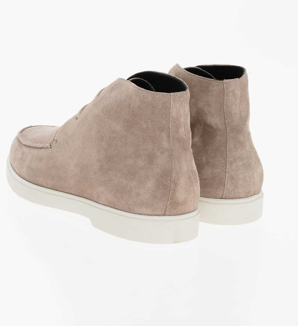 Ghete Moorer Suede Bruschi Desert Booties With Rubber Sole Beige Barbati (BM 18967660) 2