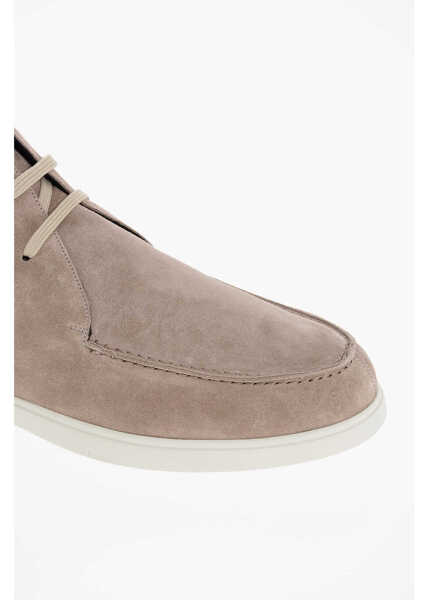 Ghete Moorer Suede Bruschi Desert Booties With Rubber Sole Beige Barbati (BM 18967660) 4