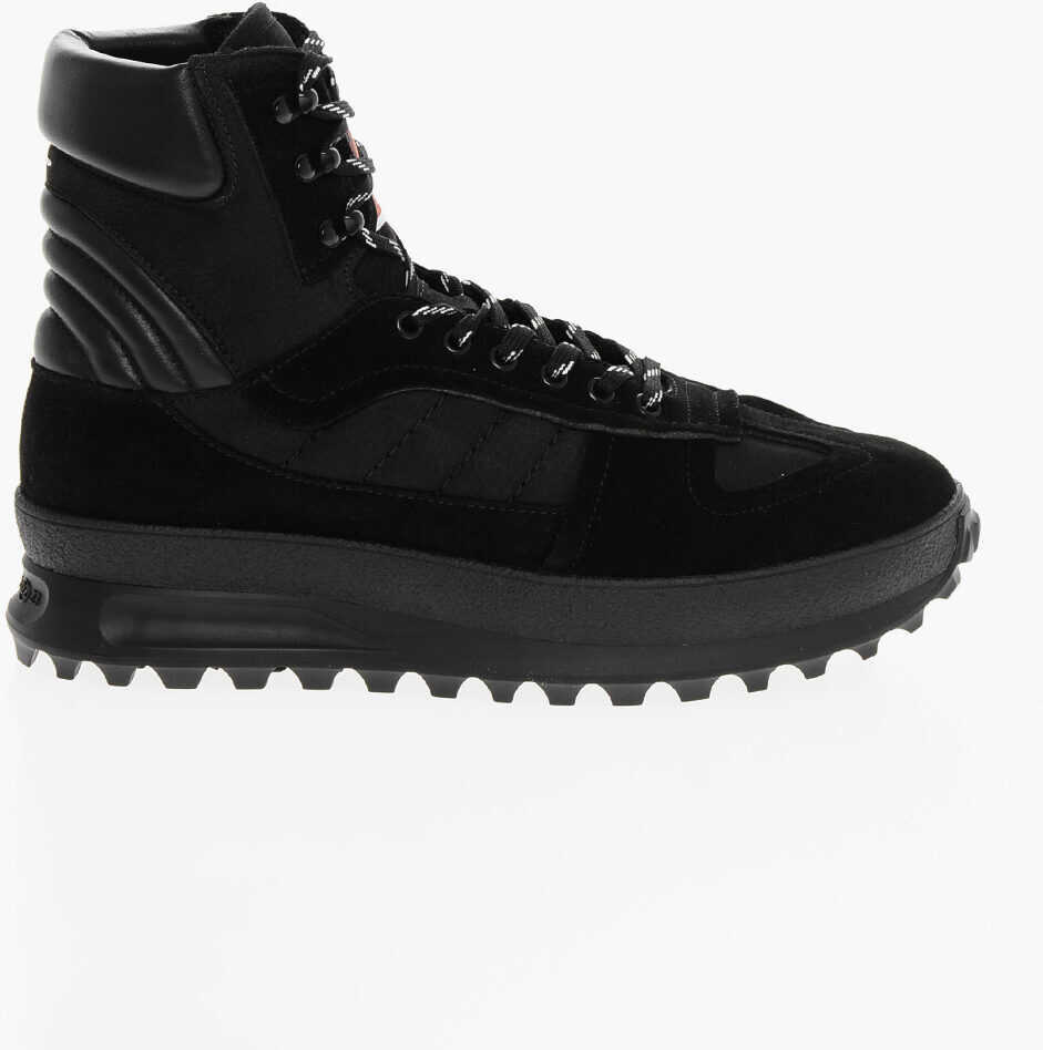 Sneakers Maison Margiela Mm22 Leather Climber High-Top Sneakers With Suede Trims Black Barbati (BM 18967672) 3