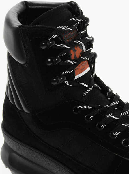 Sneakers Maison Margiela Mm22 Leather Climber High-Top Sneakers With Suede Trims Black Barbati (BM 18967672) 4
