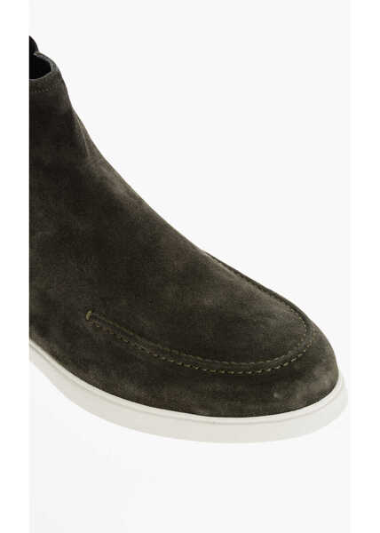 Ghete Moorer Suede Cesar Chelsea Booties With Desert Boot Design Military Green Barbati (BM 18967681) 4
