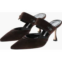 Saboti Suede Brontiamusa Mules With Spool Heel 7Cm Femei