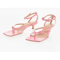 Sandale cu toc Leather Lounge Thong Sandals With Ankle Strap 4Cm Femei