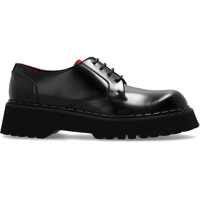 Pantofi Oxford Brushed Leather Derby Shoes With Carrion Sole Barbati