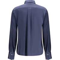 Camasi casual Dama - Camasi casual Brunello Cucinelli Silk Shirt BLU FREDDO Femei (BM 18967828) - B-mall.ro