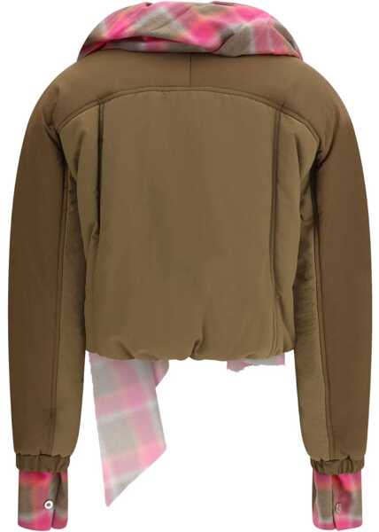 Jachete MARBELL Maxi-scarf Puffer Jacket MEDAL BRONZE PC Femei (BM 18967849) 2