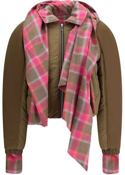 Jachete MARBELL Maxi-scarf Puffer Jacket MEDAL BRONZE PC Femei (BM 18967849) 1