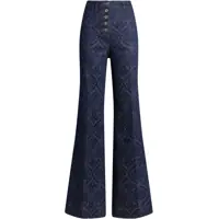 Blugi Jacquard-patterned flare Jeans Femei