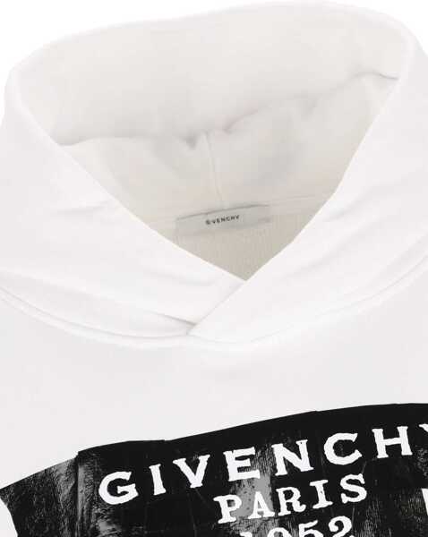 Bluze de trening Givenchy Gauzy fabric Hoodie with givenchy tape WHITE Femei (BM 18967858) 4