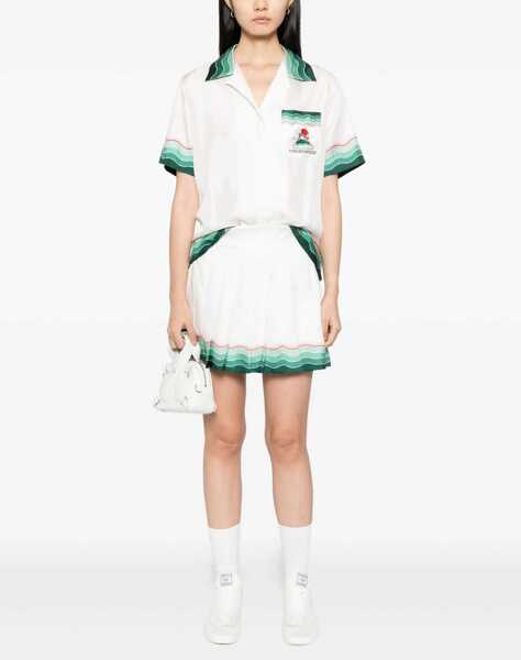 Camasi casual Casablanca Silk Cuban Collar short sleeve Shirt MONTAGNE ONDULEE Femei (BM 18967873) 2