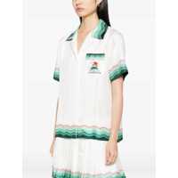 Camasi casual Dama - Camasi casual Casablanca Silk Cuban Collar short sleeve Shirt MONTAGNE ONDULEE Femei (BM 18967873) - B-mall.ro