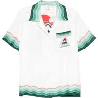 Camasi casual Silk Cuban Collar short sleeve Shirt Femei