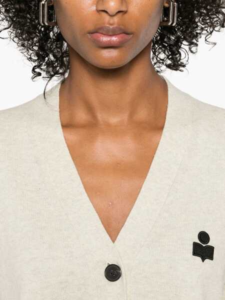 Cardigane ISABEL MARANT ETOILE Karina Cardigan LIGHT GREY Femei (BM 18967891) 5