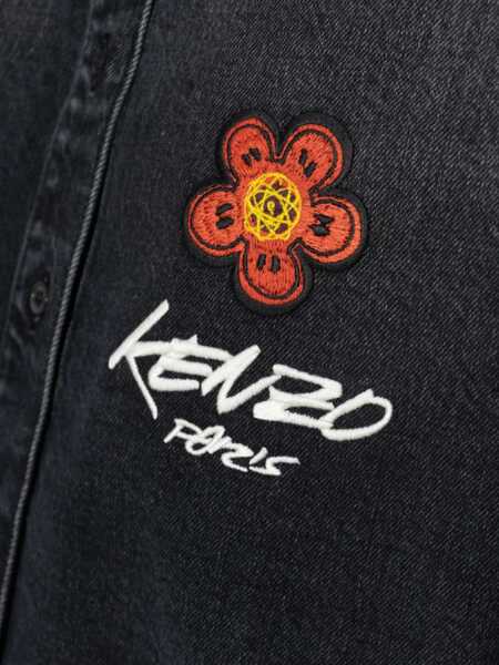 Camasi de blugi Kenzo Kenzo x Futura Workwear embroidered japanese Denim Shirt MEDIUM STONE BLACK DENIM Femei (BM 18967963) 5