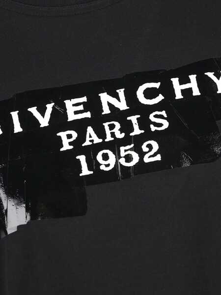 Tricouri Givenchy Cotton T-shirt with print black givenchy tape BLACK Femei (BM 18967966) 3