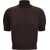 PETAR PETROV Short sleeve wool Sweater EBONY WOOD
