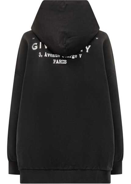 Bluze de trening Givenchy Black Hoodie in cotton BLACK Femei (BM 18967972) 3