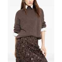 Pulovere Brunello Cucinelli Dama - Pulovere Brunello Cucinelli Cashmere turtleneck Sweater MORO Femei (BM 18967975) - B-mall.ro