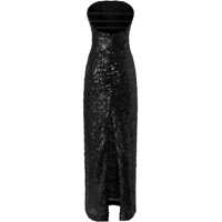 Rochii Nintendo's black stretch tulle embroidered dress with sequins Femei