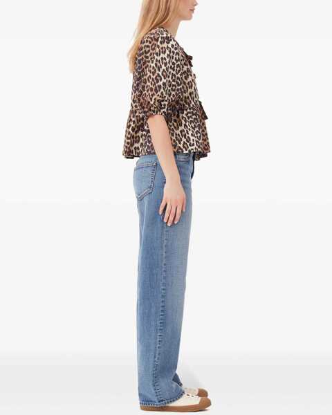 Camasi casual Ganni Leopard cotton Shirt LEOPARD Femei (BM 18968005) 3