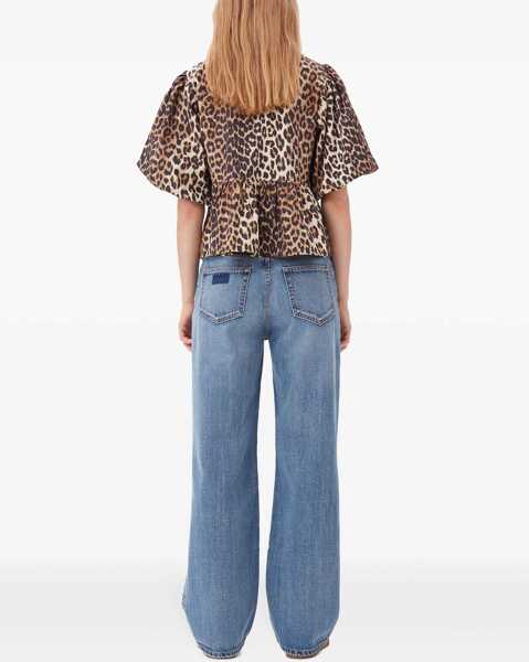 Camasi casual Ganni Leopard cotton Shirt LEOPARD Femei (BM 18968005) 4