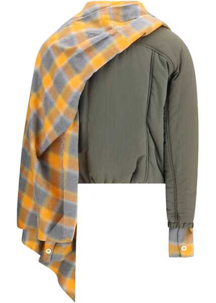 Jachete MARBELL Maxi-scarf Puffer Jacket MARTINI OLIVE Femei (BM 18968053) 2