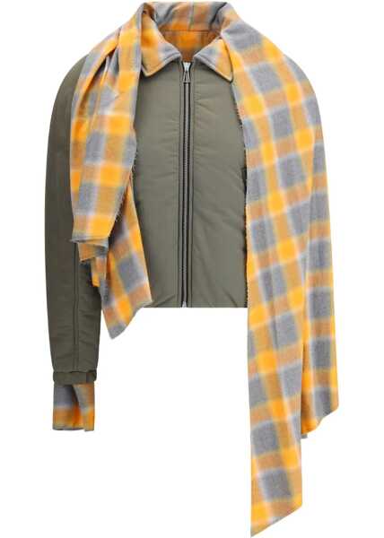 Jachete MARBELL Maxi-scarf Puffer Jacket MARTINI OLIVE Femei (BM 18968053) 1