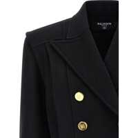 Geci Dama - Paltoane Balmain Wool Double-breasted Coat NOIR Femei (BM 18968059) - B-mall.ro