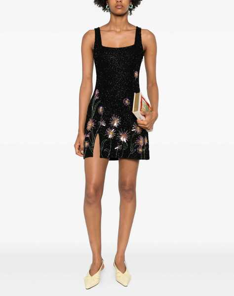 Rochii STAUD Le Sable sequin-embellished floral mini Dress DARLYA DAILY BLACK Femei (BM 18968068) 2